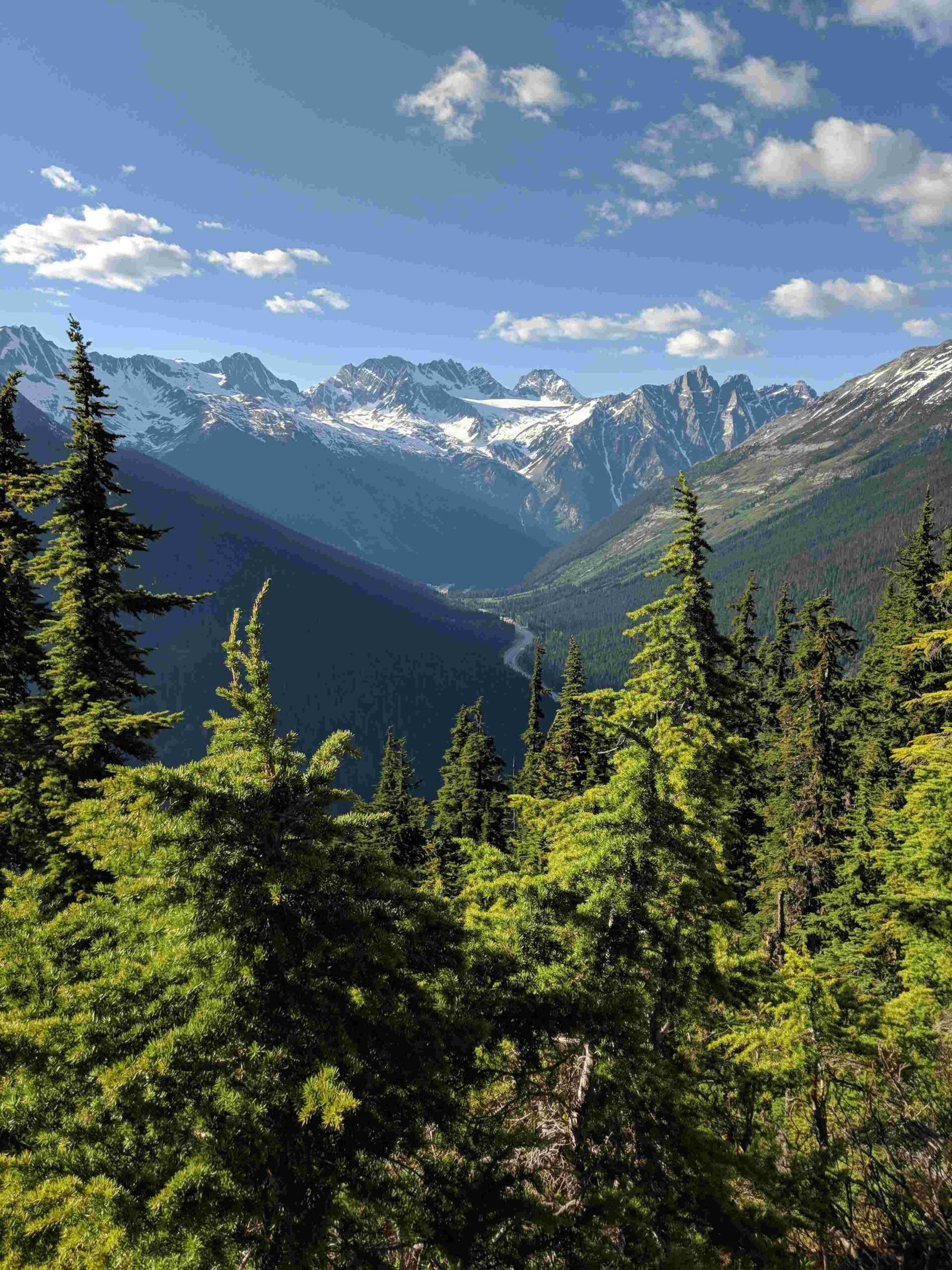 closest view to bird woman falls in glacier national park